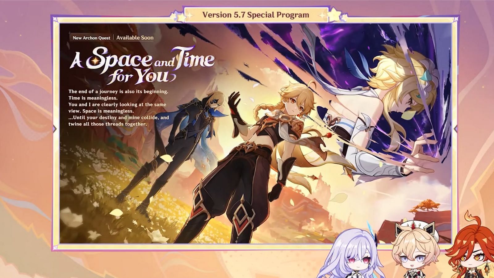 New Archon Quest will be added in version 5.7 (Image via HoYoverse)